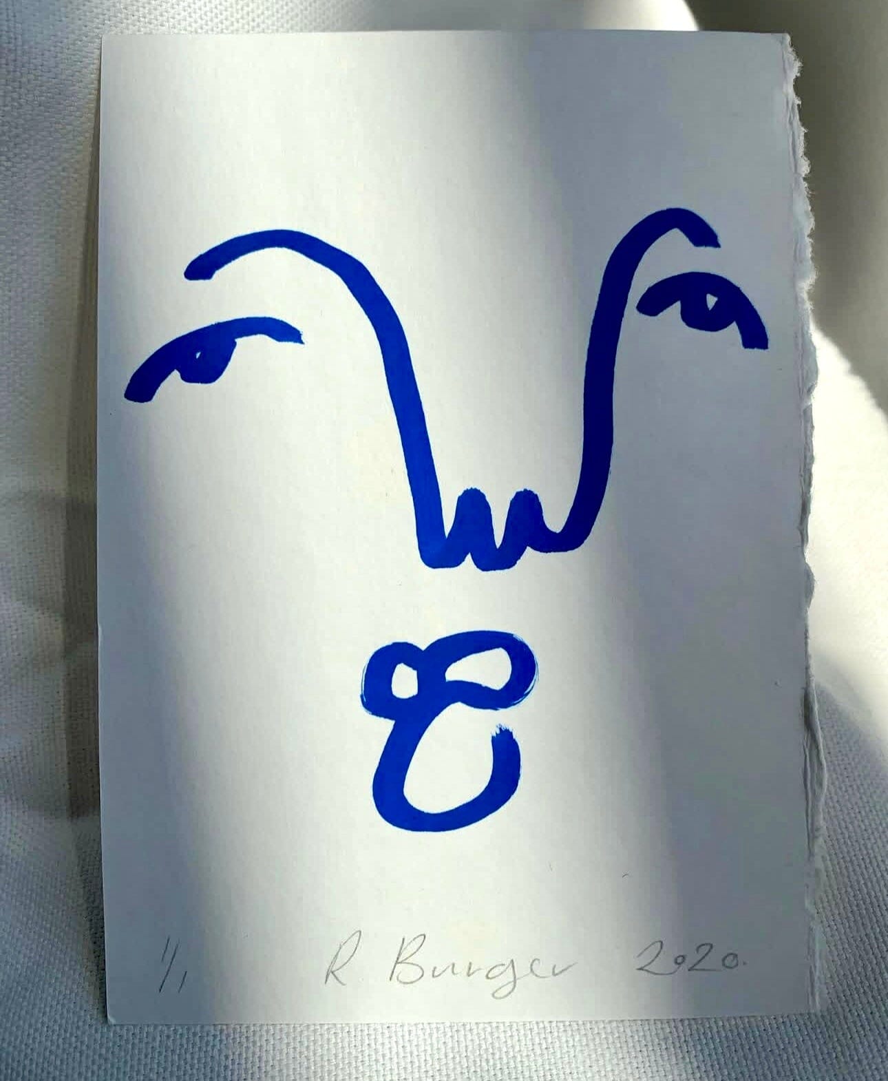 Signature Tittybutt Face Original A6 Linework Tittybutt.studio 